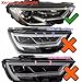 New Light Tube Fit For 2017 2018 2019 2020 Audi A3 S3 Xenon Headlight Daytime Running Light, DRL Light Guide Tube, 8V0998473, 8V0998474, Only For Xenon Headlight (Right Side)