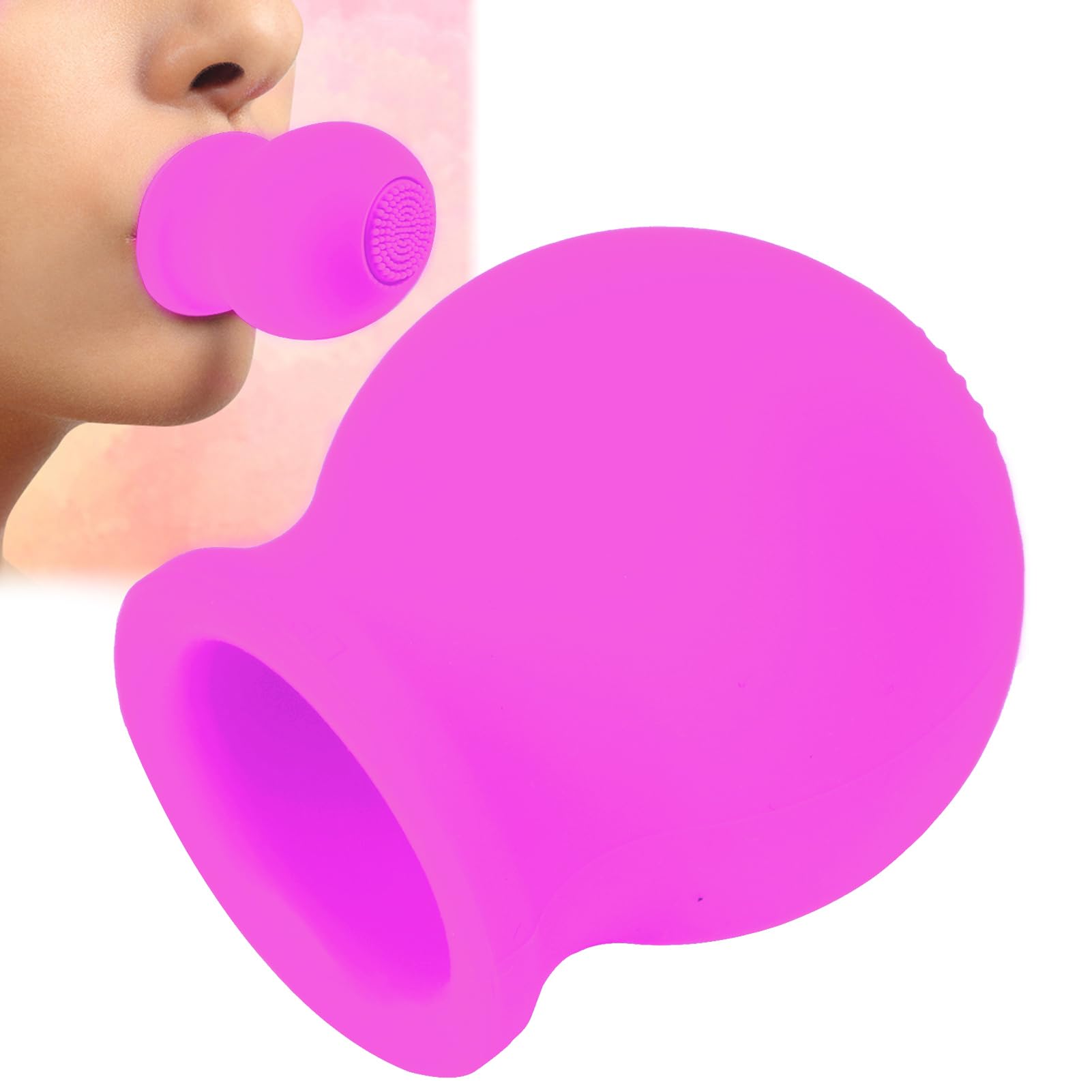 Strumento per Plumper per Labbra, Strumento per Bocca con Broncio Naturale, Dispositivo per Plumper Labbra, Bocca di Bellezza, Massaggio Rapido per la Pulizia del Viso(Viola)