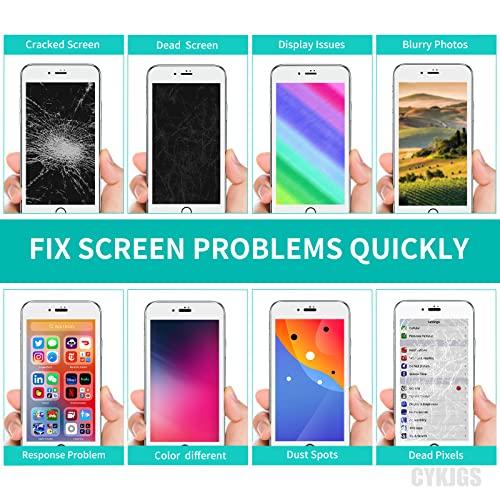Image of for iPhone 8 SE 2nd Generation Screen Replacement with Home Button | 3D Touch LCD Display Digitizer White 4.7 inch Full Assembly for SE 2020 with Front Camera Speaker Tools Kit A1863 A1905 A1906