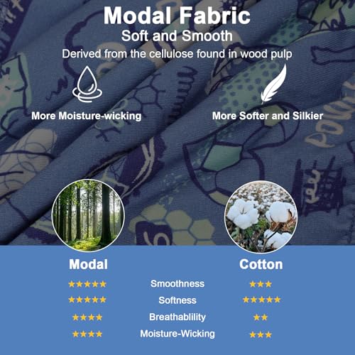 MOEMOE BABY Boys Boxer Briefs Soft and Comfortable Modal Toddler Underwear 4 Packs3