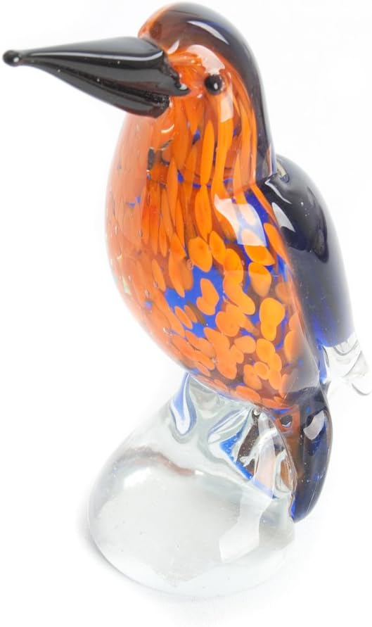 Juliana Objets dart Glass Figurine - Kingfisher Paperweight Ornament