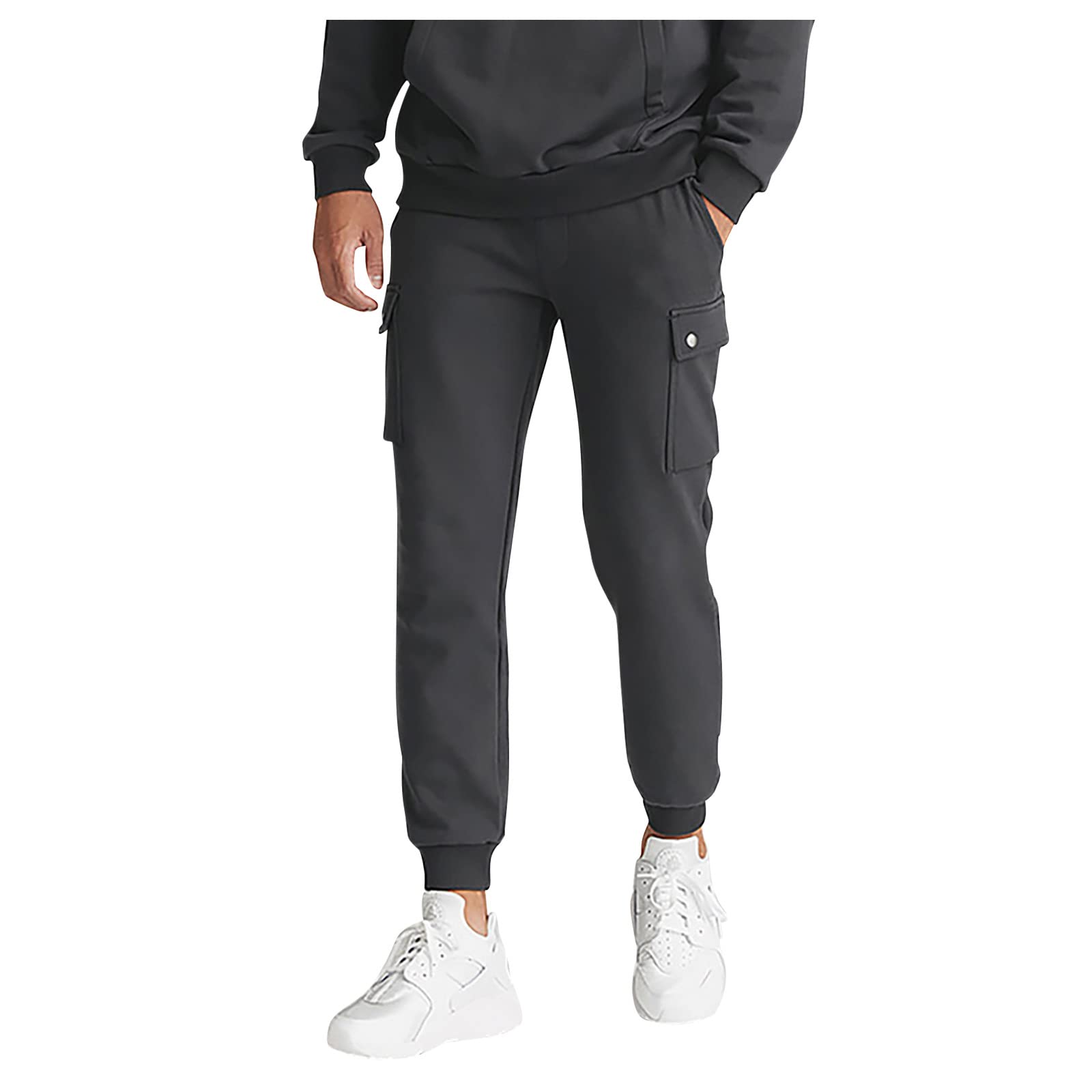 SJWCLYS Slim Fit Cargo Pants for Men,Mens Khaki Pants Casual Relaxed Fit Tapered Cargo Pants Outdoor Work Hiking Pants