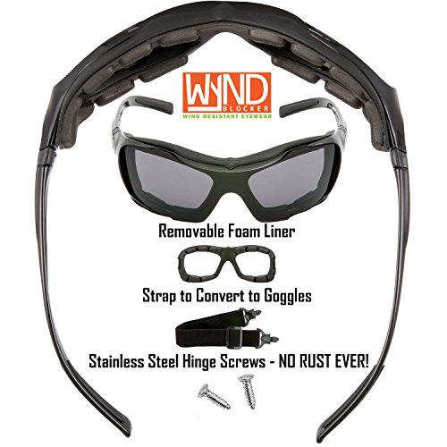 WYND Blocker Polarized Large Motorcycle Riding Sunglasses Sports Wrap Glasses3