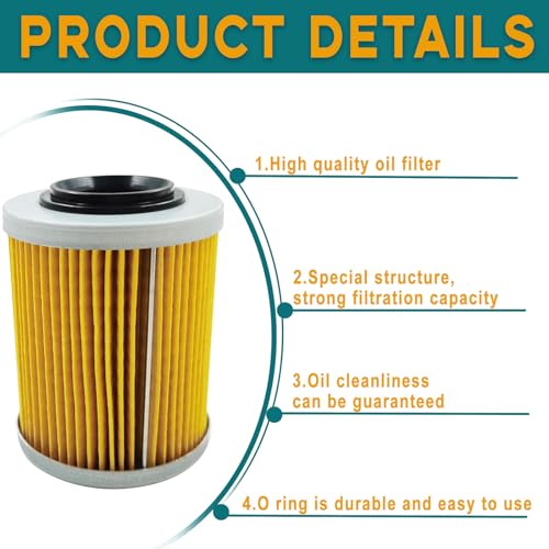 Image of QYMOTO CFMOTO Oil Filter with O Ring OEM 0800-011300(2 Pack) | OEM Standard Compatible with CFMOTO Cforce Zforce Uforce 400 500 600 800 900 950 1000 1000 XL UTV ATV Accessories