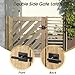 Aglehome Double Side Gate Latch, Heavy Duty Gate Latch for Wooden Fence, Black Fence Gate Latch with Handles, Left Inswing Gate Latch for Wooden Gates, Vinyl Gate, Backyard, Garden