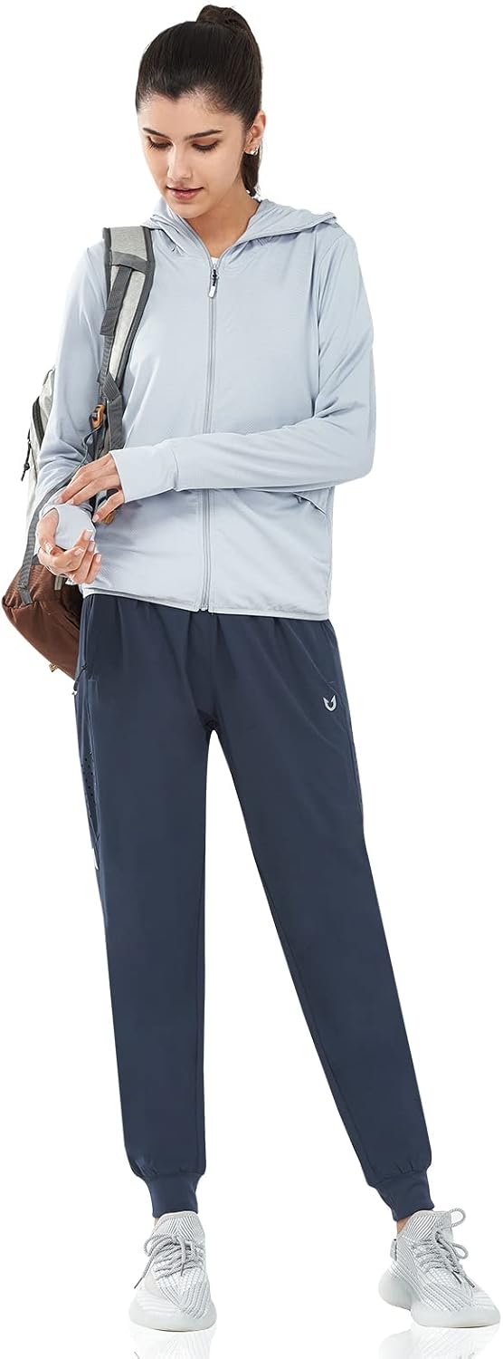 NORTHYARD Women's Running Athletic Pants Track Lightweight Joggers Workout Jogging Casual Sweatpants with Zipper Pockets - Image 5