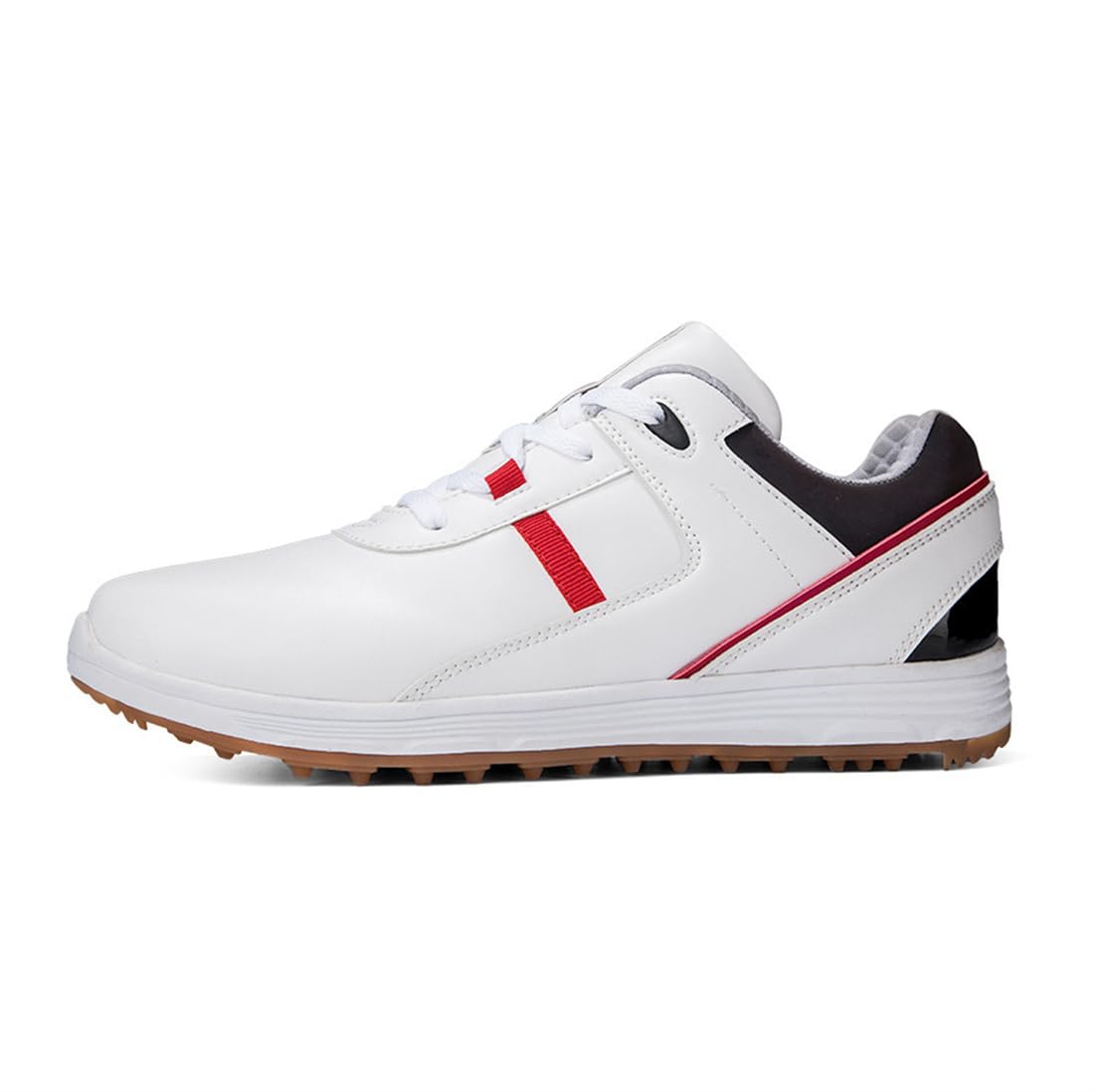 DAMANDO wasserdichte Leder Golfschuhe, Damen Professionelle Golf Turnschuhe Spikless Walking Footwears Outdoor Golf Walking Schuhe