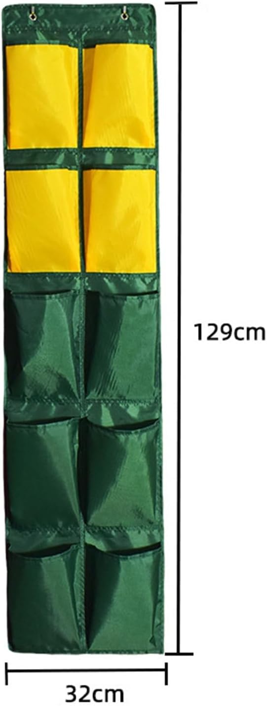 Organizador de zapatos para colgar sobre la puerta, estante de almacenamiento de zapatos con 16 bolsillos para un almacenamiento eficiente de zapatos