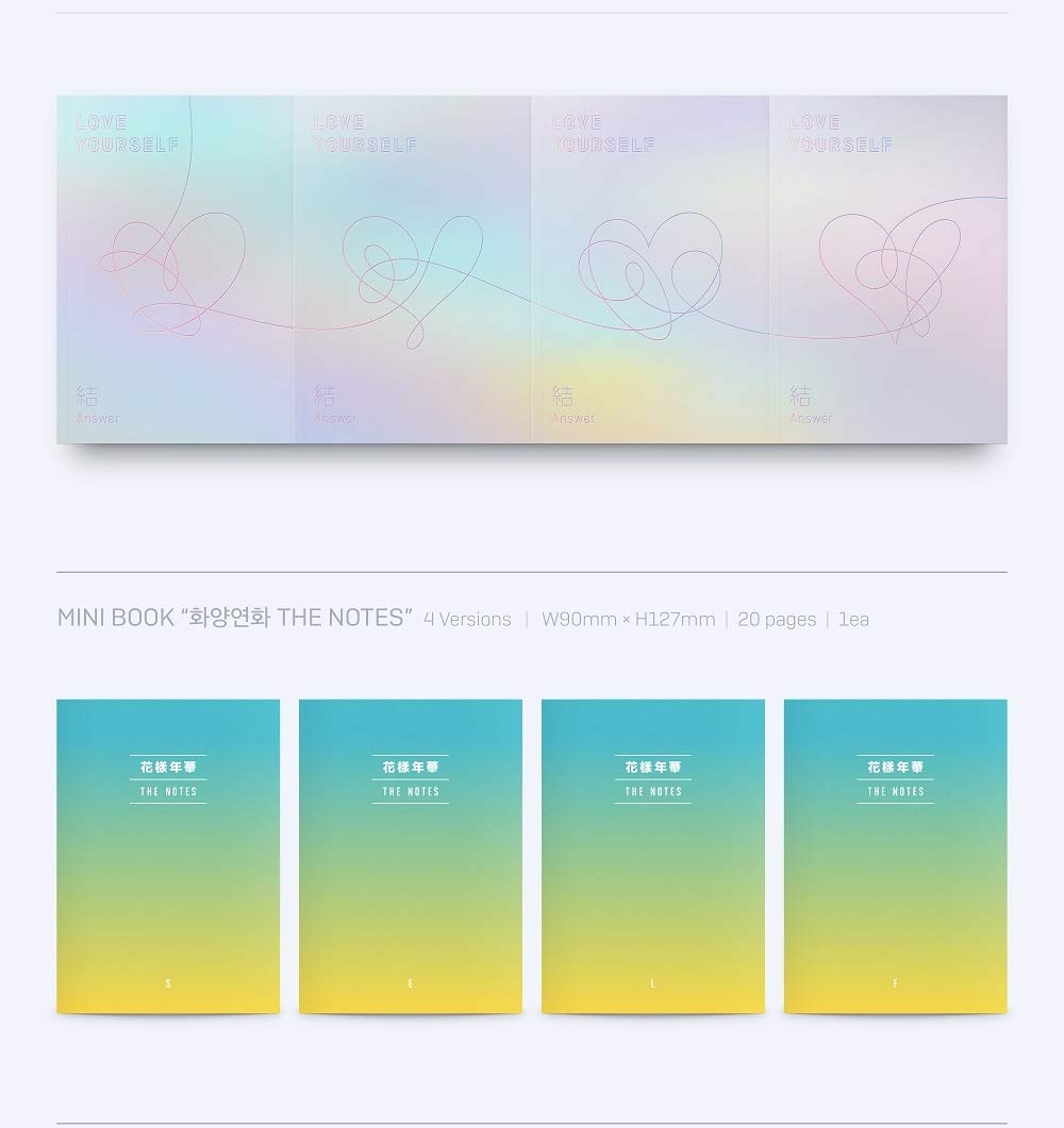GENIE MUSIC BTS - LOVE YOURSELF 結 Answer [L ver.] 2CD+Photobook+Mini Book+Photocard+Sticker Pack+Folded Poster