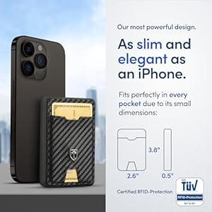 TRAVANDO Swype Slim Wallet for Men Metal RFID Blocking Mens Wallet Card Case TRAVANDO Swype Slim Wallet for Men Metal RFID Blocking Mens Wallet Card Case