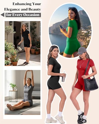 ZOOSIXX Two Piece Workout Sets for Women - Summer Outfits 2 Piece Short Gym Sets Casual Lounge Vacation Matching Clothing - Image 5