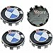 4 Tappi Coprimozzo Compatibili per BMW diametro 68mm Borchie Per cerchi Lega Logo