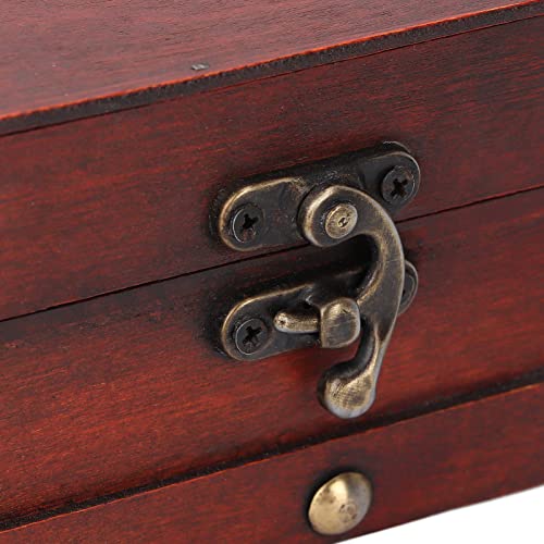 Image of 12Pcs Bronze Latch Hasp, Vintage Jewelry Box Antique Buckle Clasp Closure Lock Latch for Furniture Wooden Box Jewelry Case