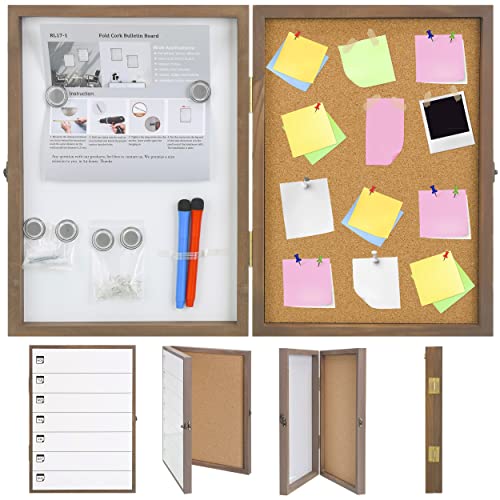 White Board Cork Board Combo, Foldable Bulletin Board 17