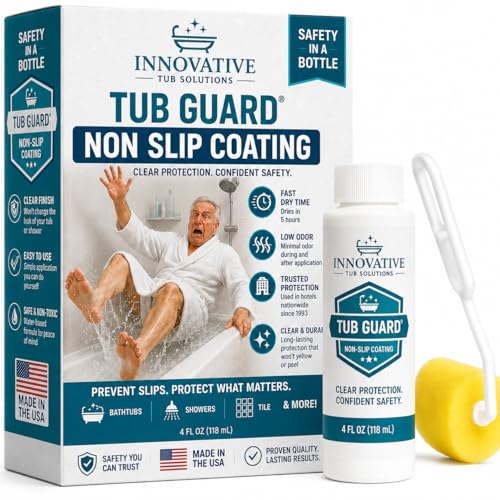 Tub Guard Shower Anti Slip & Bathtub Grip Coating - Non Slip Liquid 4 oz