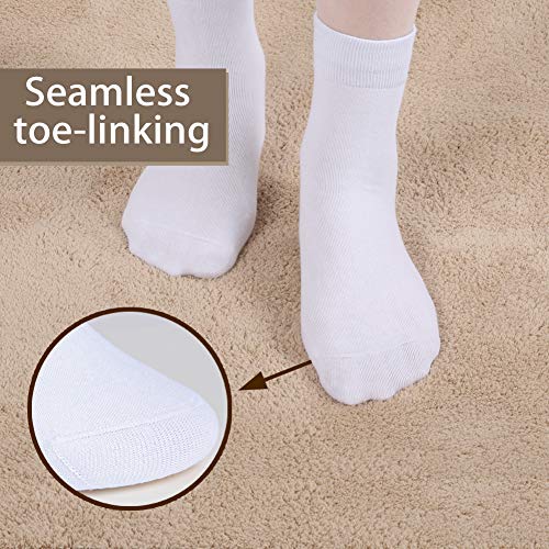 Image of FGZ Women Thin Cotton Socks Soft Cozy Socks Cute Ankle Crew Socks 5 Pairs