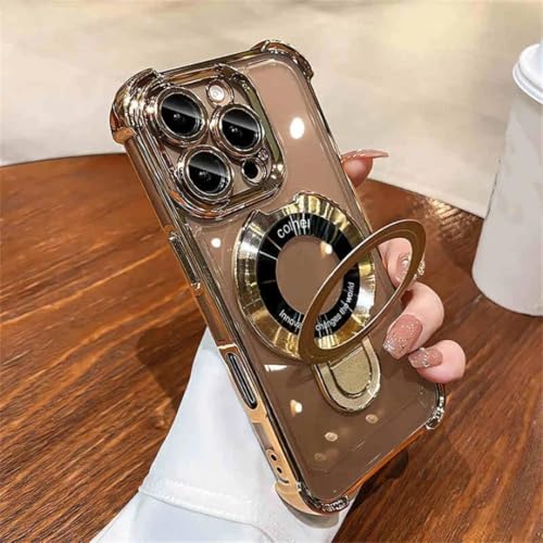 Coque de protection magnétique de luxe transparente iPhone 12 Pro finition antichoc premium