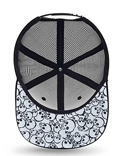 Image of Quanhaigou Snapback Hat for Men Women,Hip Hop Style Colorful Flat Bill Hats Teens Adjustable Baseball Cap