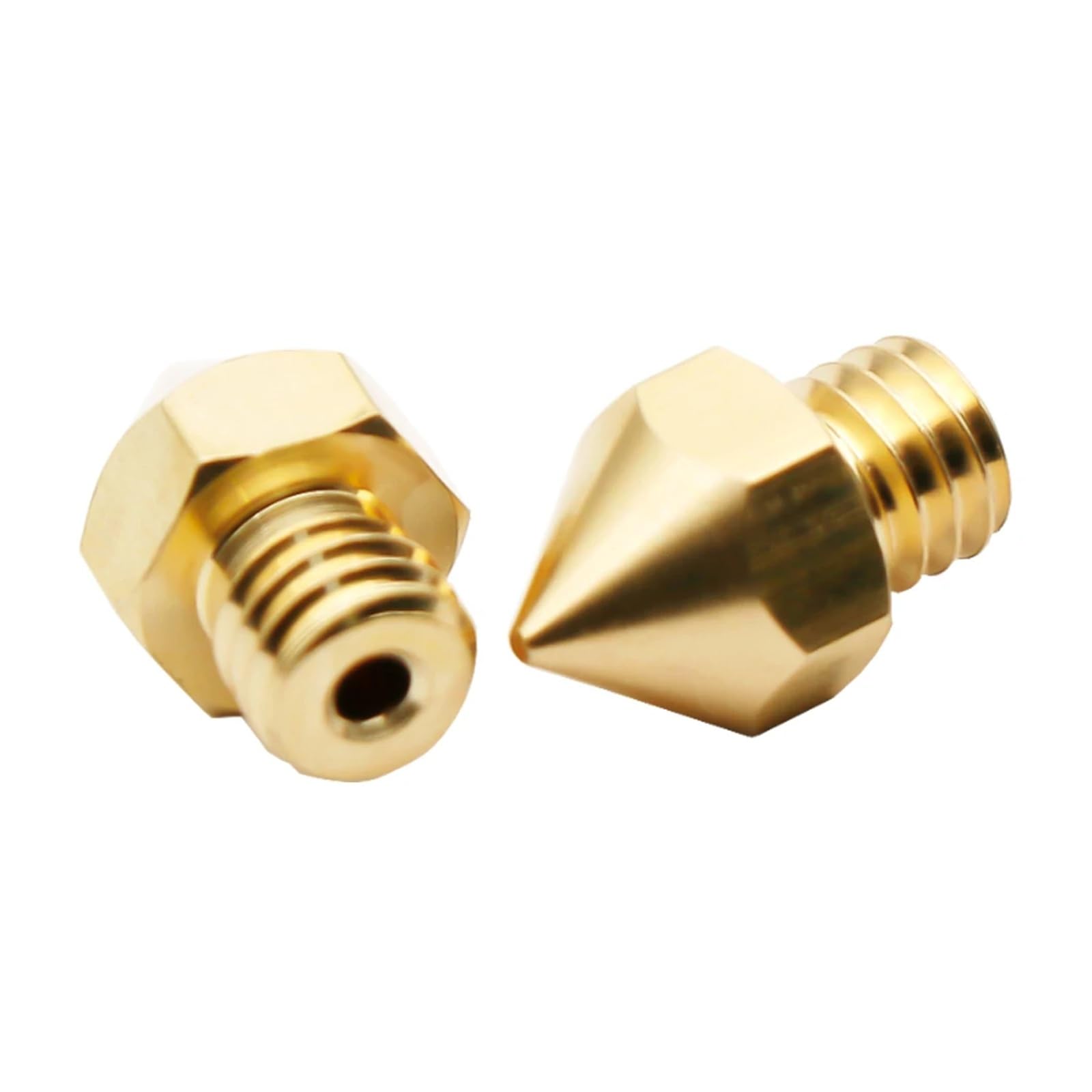 5PCS MK8 Düse Messing Gewinde M6 0,2 MM/0,3 MM/0,4 MM/0,5 MM, kompatibel for Extruder Hotend 1,75 MM Filament Wie MK7 for 3D Drucker(3mm 0.4mm)