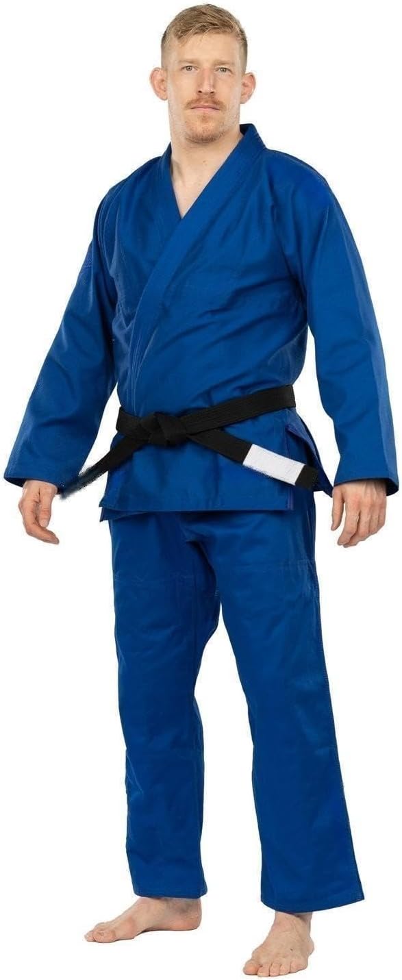 Elemental Jiu Jitsu, Uniform with Pearl Weave Jacket, made from Cotton Blend Blue, Size A3