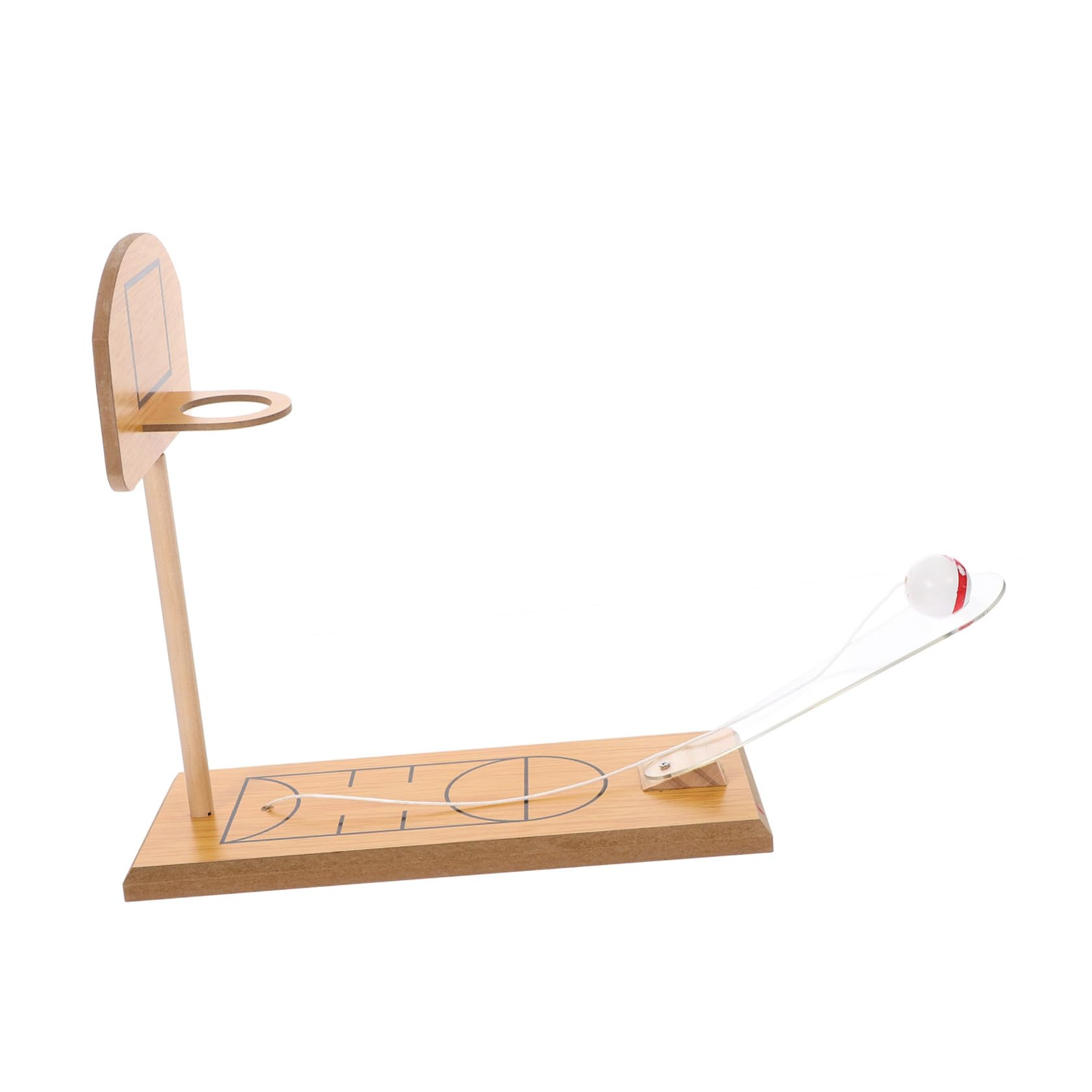 IMIKEYA Wood Desktop Basketball Toy Baby Sports Toys Boys and Girls Educational Game Small Basketball Set