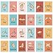 Aposwow Sign Language Posters for Classroom - 24Pcs Common Words and Phrases Hand Sign Language Cards for Kids Baby Toddlers, ASL American Signal Language Posters School Classroom Decor