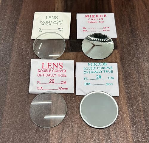 Image of DT Science House concave & convex mirror and lenses pack of 4