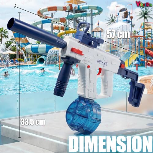 Image of VikriDA Big Size Electric Water Spray Vector with Free Extra Rechargeable Battery with Long Shooting Range, 434CC + 58CC Automatic Water Sprayer with Large Capacity