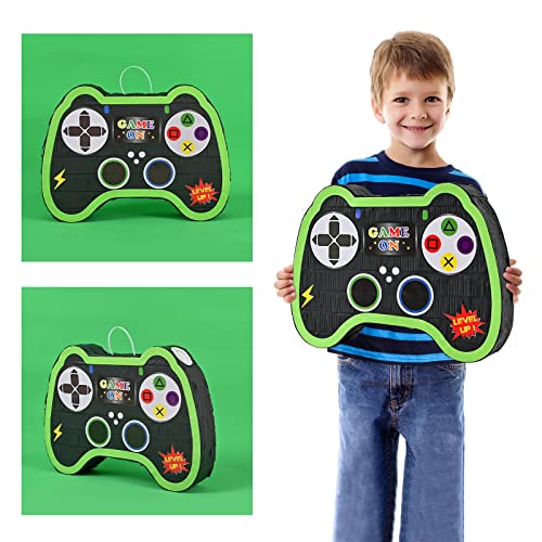 Video Game Controller Pinata - Game Party Supplies Pinata Bundle With Blindfold And Bat For Boys Kids Gaming Theme Birthday Party Game Carnival Activity Decorations (15.7" X 12.2" X 3.1") #TOP3