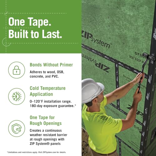 Image of ZIP System Adhesive Flashing Tape for Windows & Doors, 3.75 inch x 30' Roll