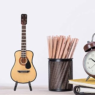 Yisentno Mini Guitare modèle Miniature d’instruments de Musique en Bois avec Support à Collectionner(16cm) - Les Beatles, Paul McCartney, John Lennon, RIngo Starr, George Harrison Yisentno Mini Guitare modèle Miniature d'instruments de Musique en Bois avec Support à Collectionner(16cm) – Image 5