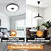 ASALL Black Waterproof LED Flush Mount Ceiling Light Fixture,with Bluetooth Speaker,11 Inch,18 watt,Dimmable Music Lamp,RGB Color Changing Light with Remote Control,for Bathroom,Shower,Bedroom