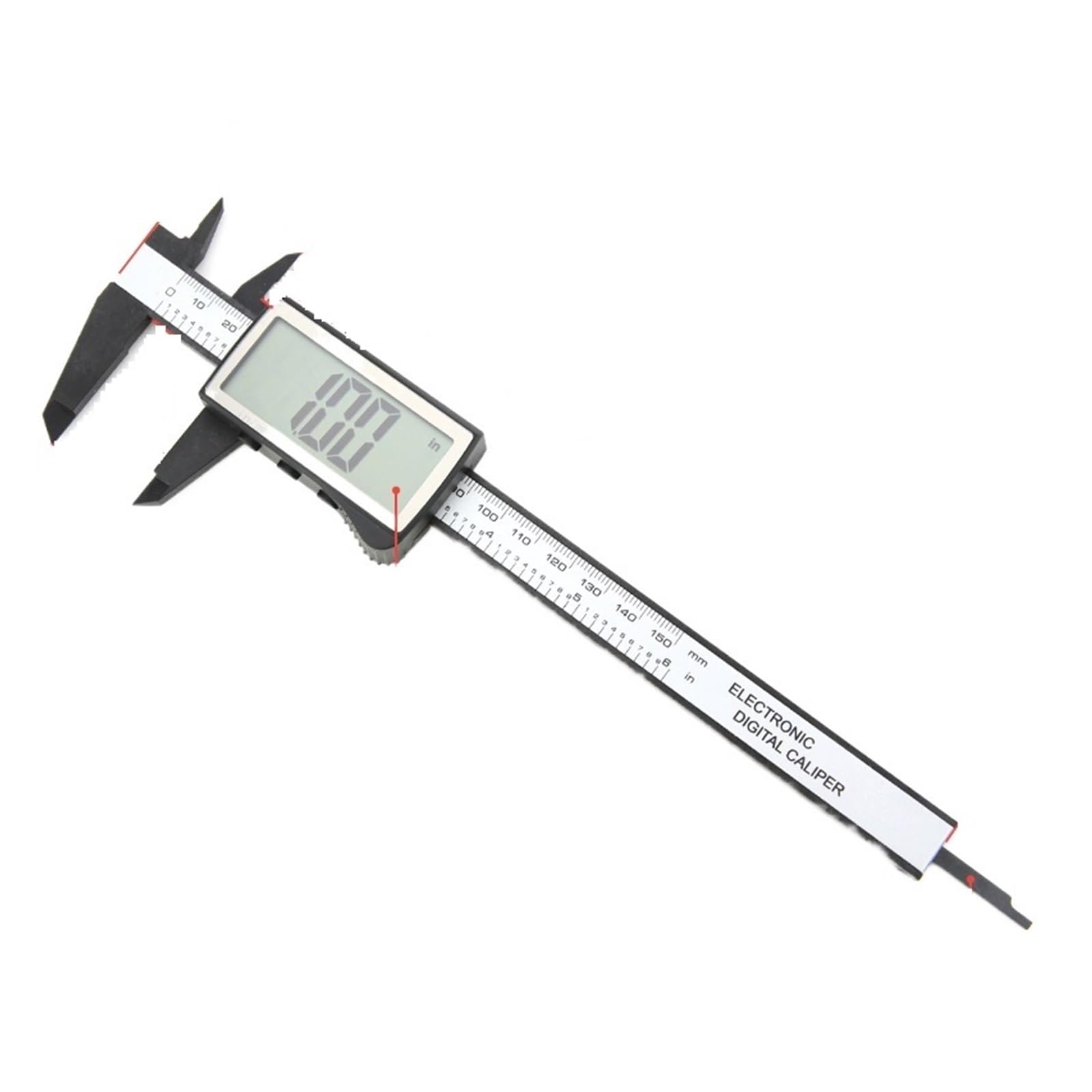SWENEEN Plastic Pachometer Digital Calibrator Electronic Tools Depth Gauge Measuring Instruments Vernier Digital Caliper Digital Ruler,Big Screen Black150