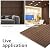 Art3d 4 Pack 47.2 x 23.6in. Wood Slat Acoustic Panels for Wall and Ceiling - 3D Fluted Sound Absorbing Panel with Wood Finish - Dark Walnut