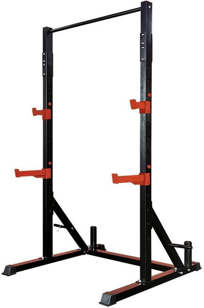 Squat Rack Stand Barbell Free Press Bench Home Gym Squat Rack Stands, Adjustable Gym Squat Barbell Power Rack Barbell Rack Squat Stand Home Fitness Equipment Weight Train