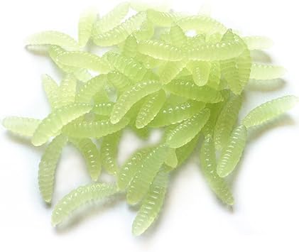 الواحة الصيد الاصطناعي الدودة الشمعية اللينة البلاستيك الشجيرات السيليكون Larva Wiggler Lure Baits ألوان متنوعة