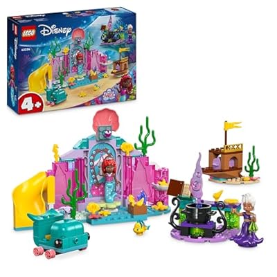 LEGO ǀ Disney Princess Arielles Kristallhöhle  Fantasy-Spielzeug für Kinder mit Meerjungfrau-Figur  Schiffswrack und Fischen  Geschenk für Mädchen und Jungen ab 4 Jahren 43254