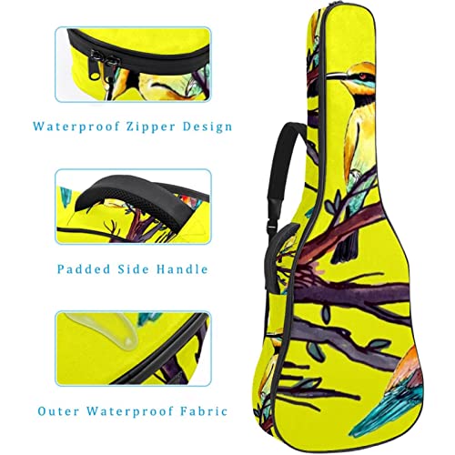 Housse imperméable pour guitare acoustique avec double bandoulière et poche Motif citron jaune, Multicolore 10., 42.9×16… - Les Beatles, Paul McCartney, John Lennon, RIngo Starr, George Harrison Housse imperméable pour guitare acoustique avec double bandoulière et poche Motif citron jaune, Multicolore 10., 42.9x16… – Image 5