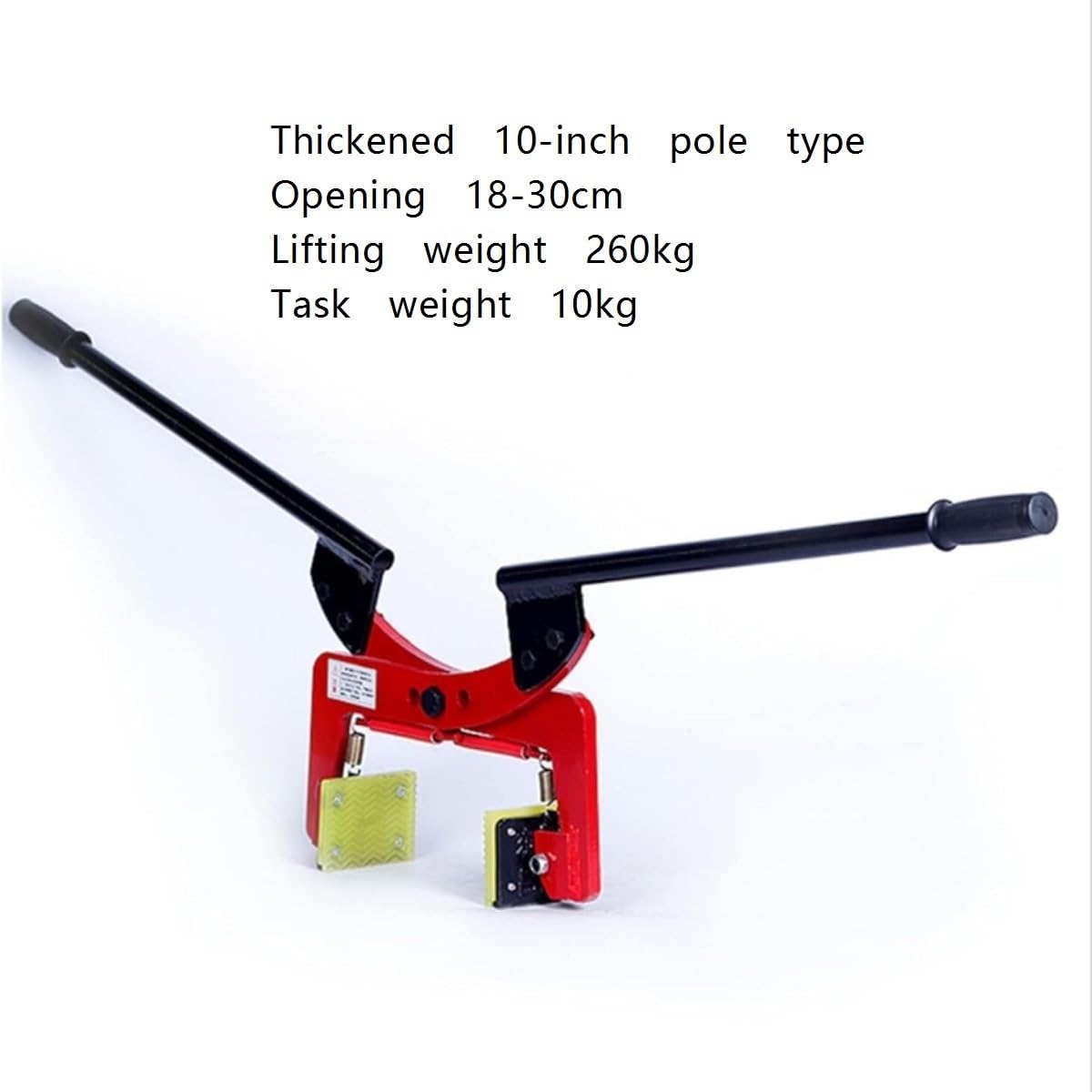 Hebeklemme for Granitplatten, robuste Scherenhebeklemme for Stein for Tragen und vertikalen Transport von Marmor(10inch)