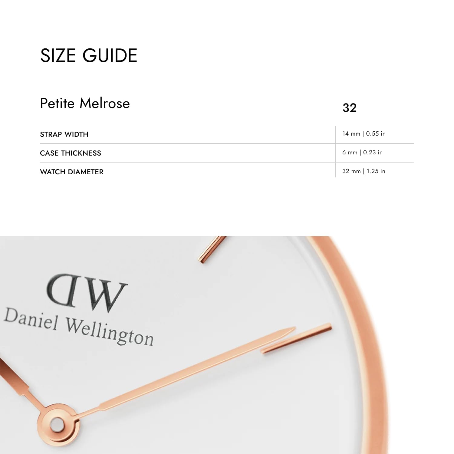 Daniel Wellington Petite Melrose, Rose Gold Watch, 32mm, Mesh, for Women