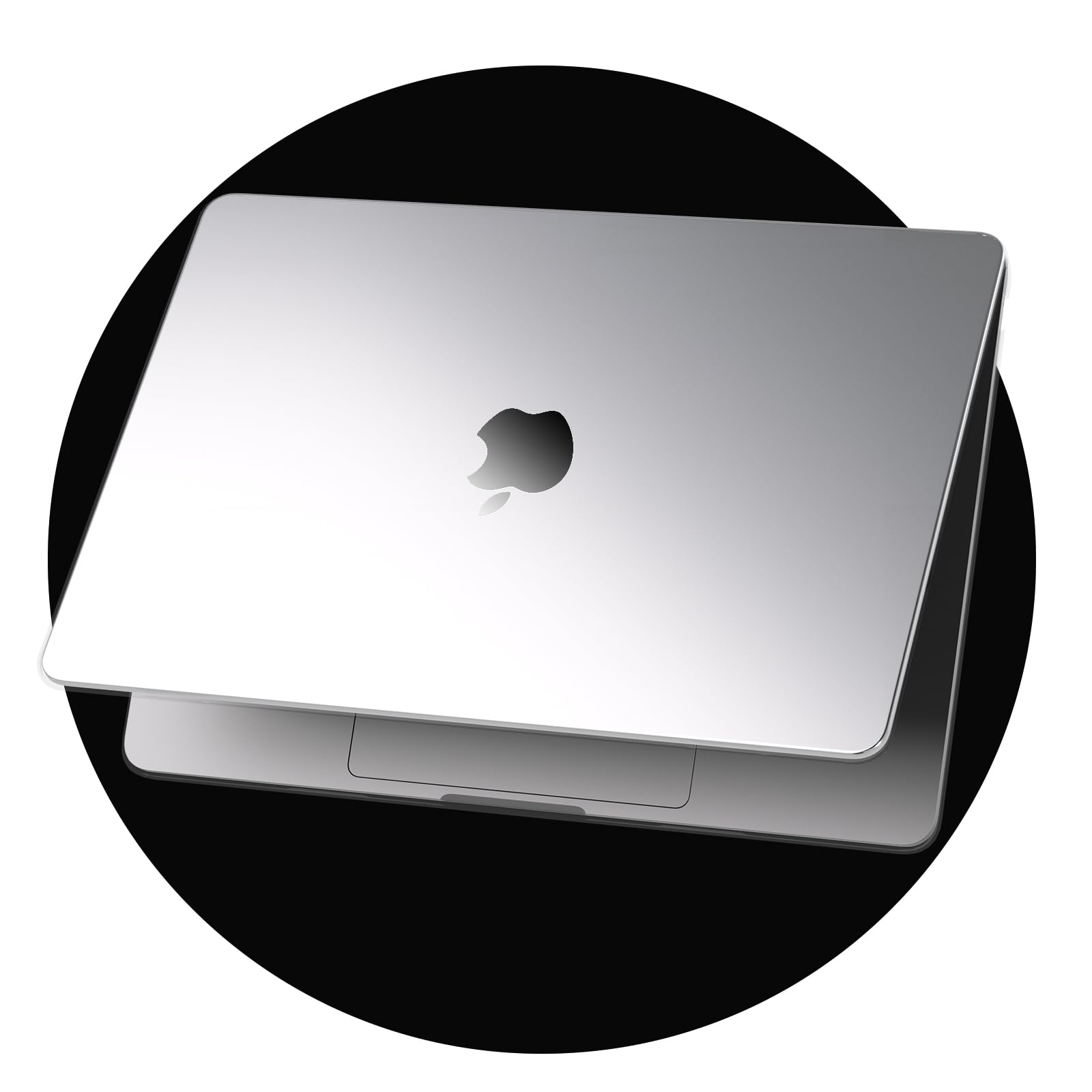 Matte Crystal Case Compatible with MacBook Pro 16 inch M4 M3 M2 M1 Pro/Max[Matching Mac's Color], 2024 2023 2021 Release, Ultra Thin Hard Case for Mac Pro 16.2", Silver Transparent