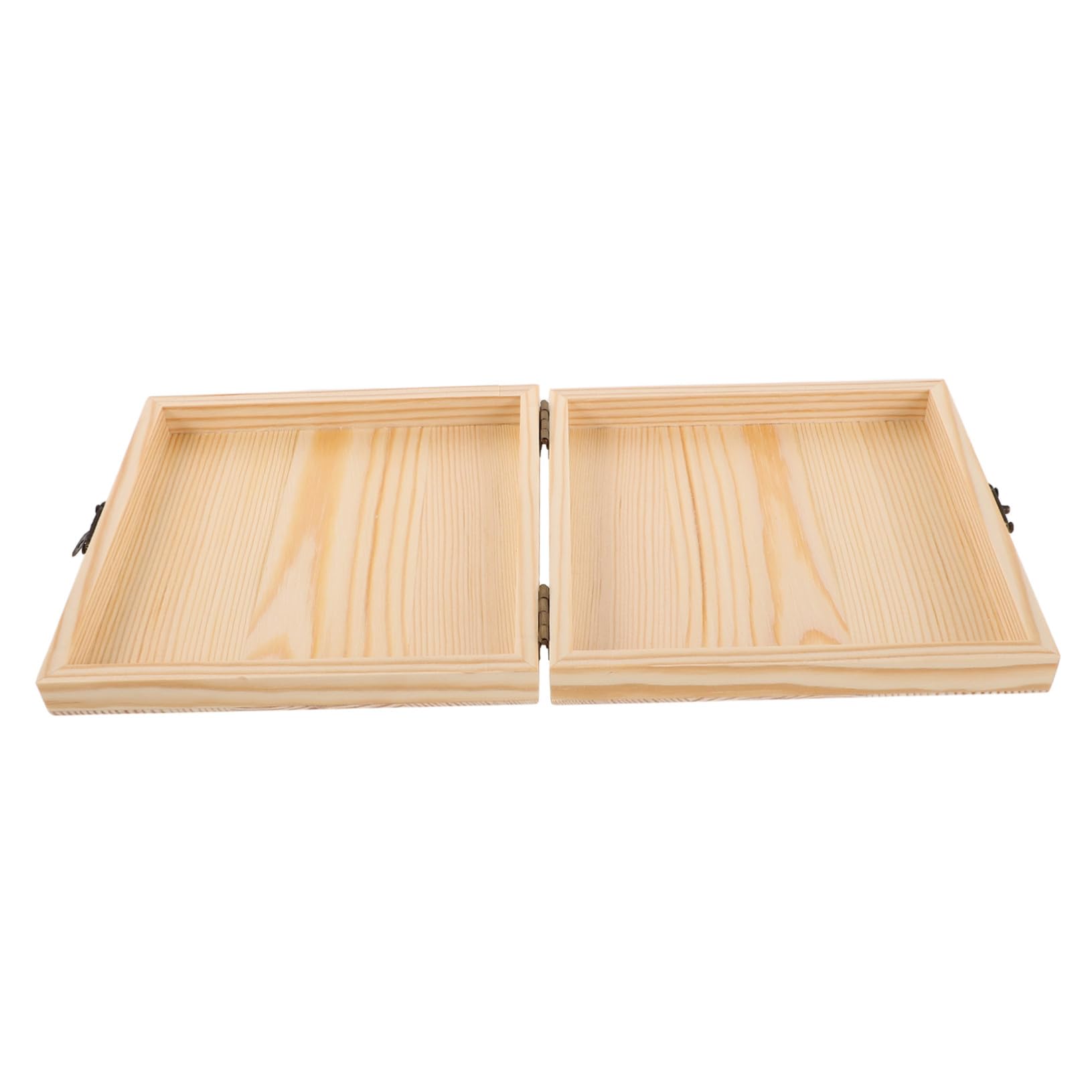 Caja de almacenamiento para CD PRETYZOOM de madera fina y diseño cuadrado retro para casa