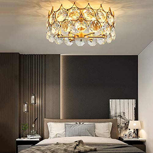 Lámparas de techo modernas con cristales para dormitorio y comedor 6