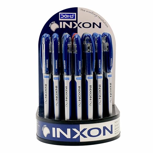 Image of DOMS INXON BALLPOINT PENS | LV INK TECHNOLOGY | 50 PCS - 38 BLUE, 8 BLACK, 4 RED.