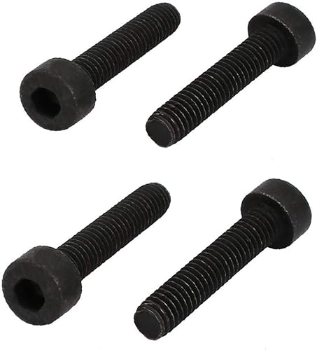 X-DREE 8.8 Grado M4 x 0.787in Tornillo de cabeza hexagonal con rosca completa Tornillo de rosca de mano izquierda 4 piezas (8.8 Grado M4 x 0.787in
