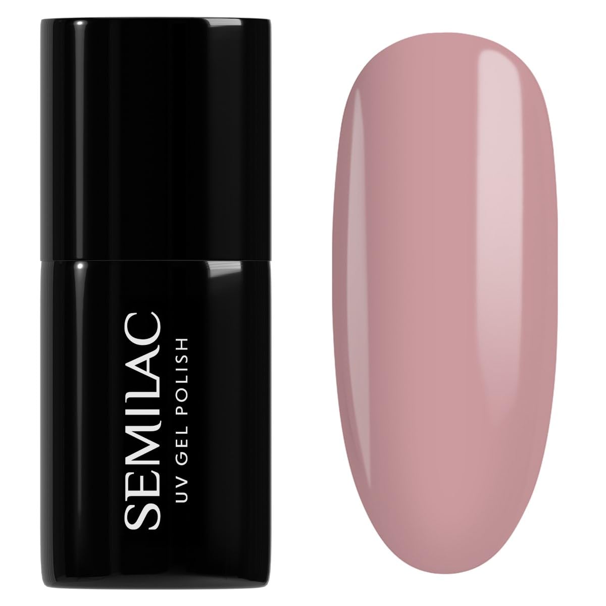 SEMILAC Gel Nail Polish | Long Lasting and Easy to Apply | Perfect for Home and Professional Manicure and Pedicure - 136 Creamy Muffin UV Gel Nail Polish, 7 ml.