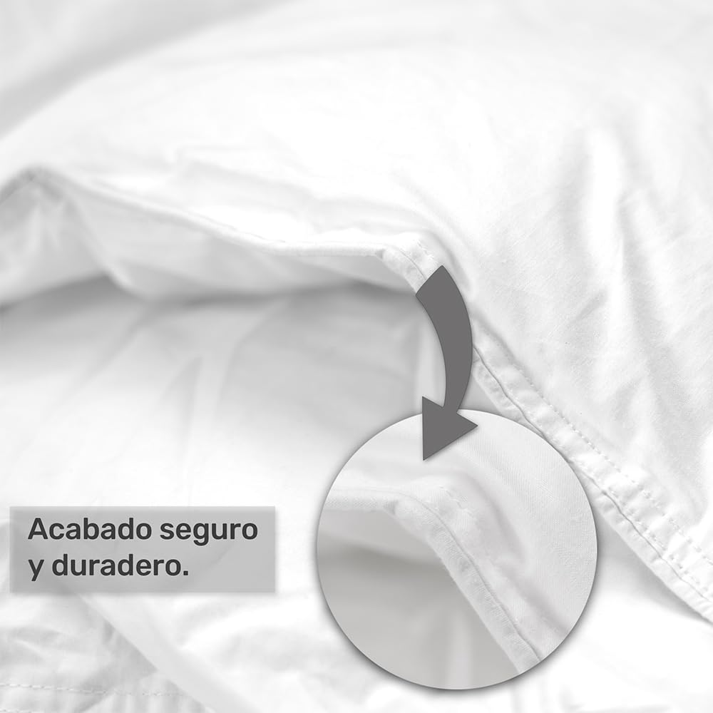DECASATEXTIL - Edredón Relleno Nórdico Cuna para bebé - 100% Algodón - 400gr - Cuna 60x120cm - Antiácaros, Suave, Transpirable