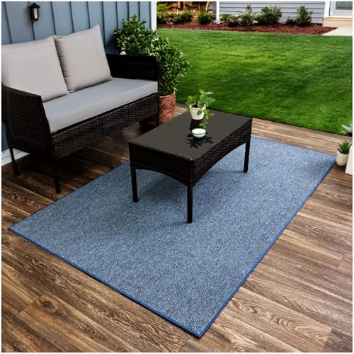 Tapete decorativo azul cobalto 4' x 8'
