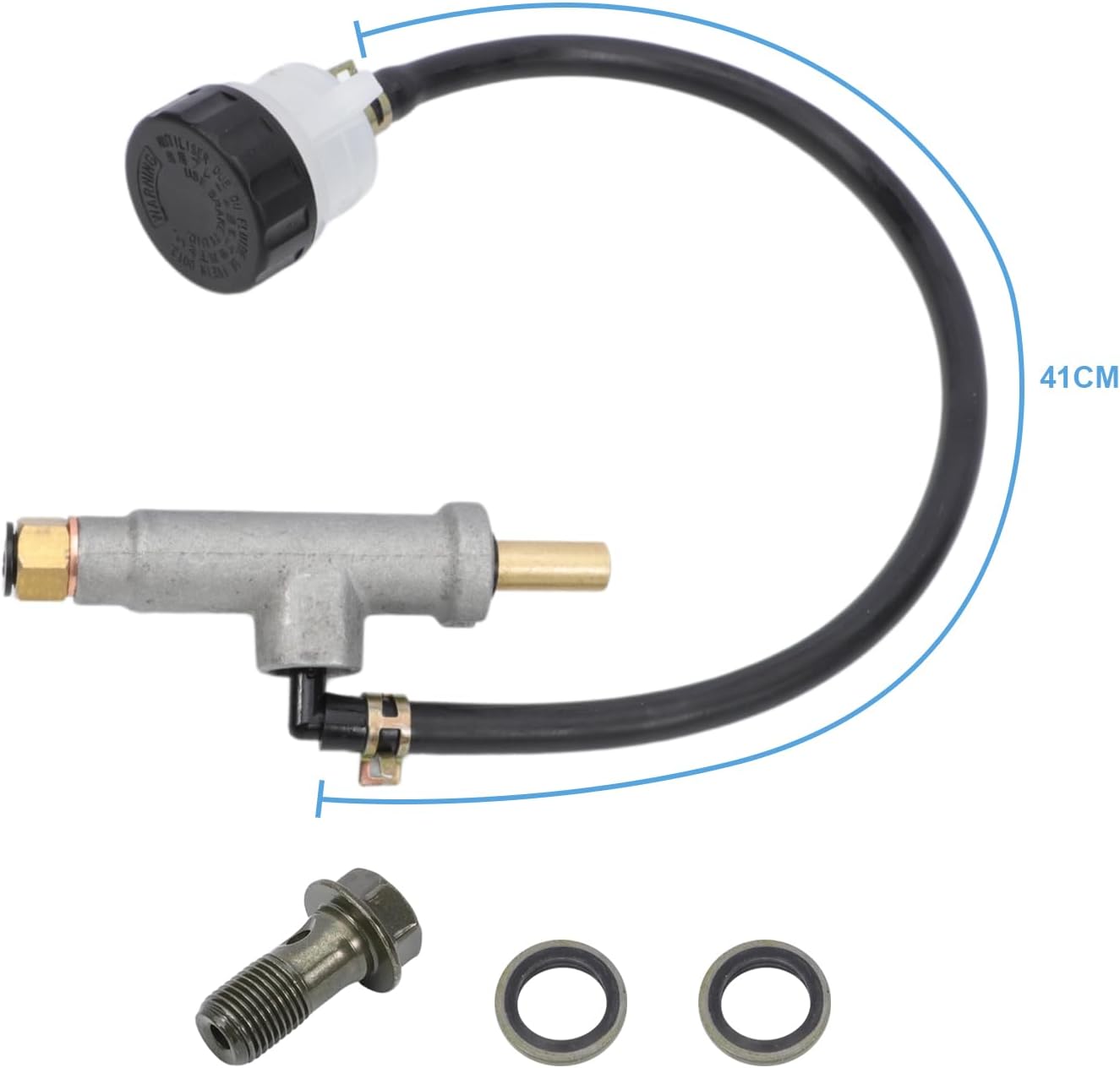 Rear Foot Brake Master Cylinder & Caliper Kit for Polaris Sportsman 400 450 500 600 700 800, Magnum 325 330, Scrambler 500, Replaces 1910301 1910311 1910791