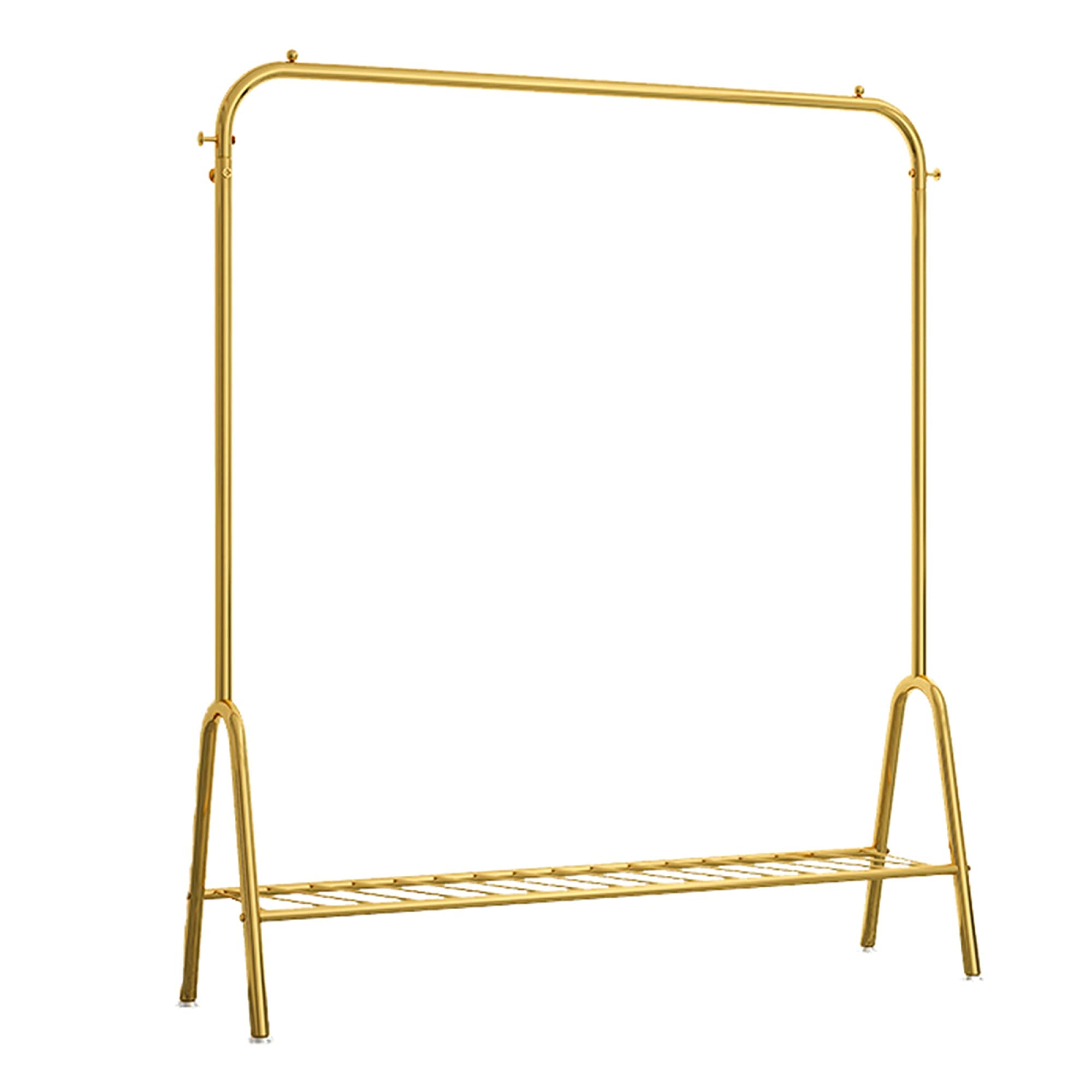 Séchoir à tube industriel d'or et portant à vêtements haute résistance avec base de rangement